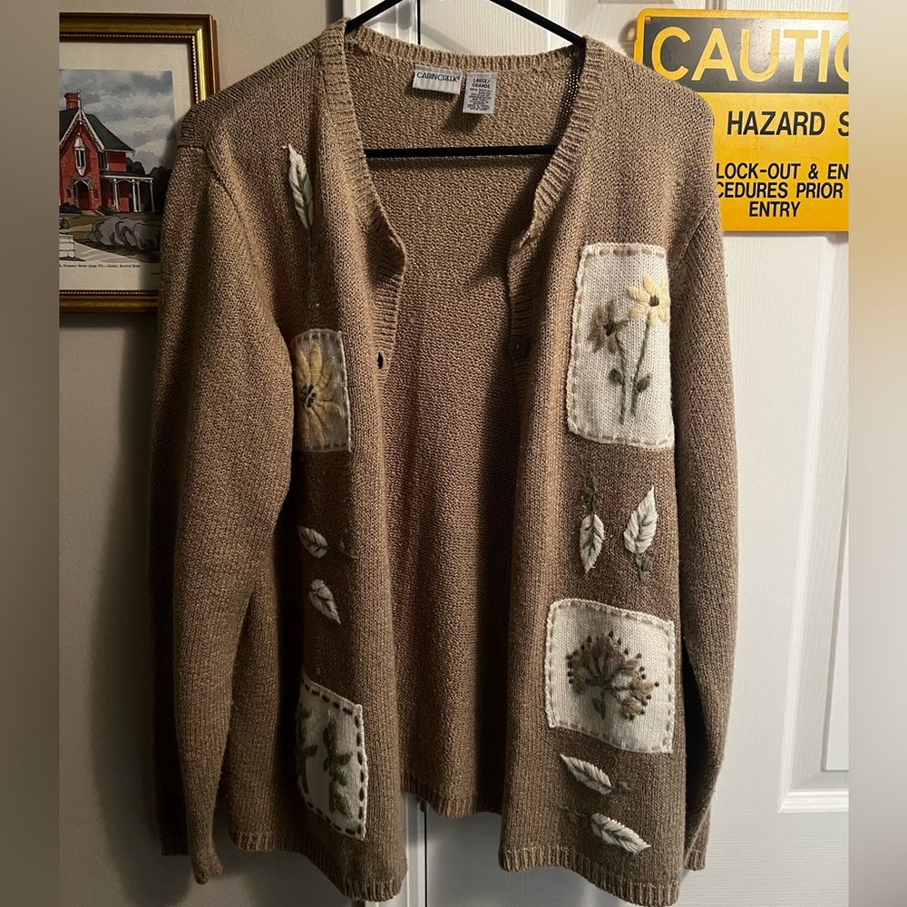Cabin Creek, Womens Size Large Cardigan
